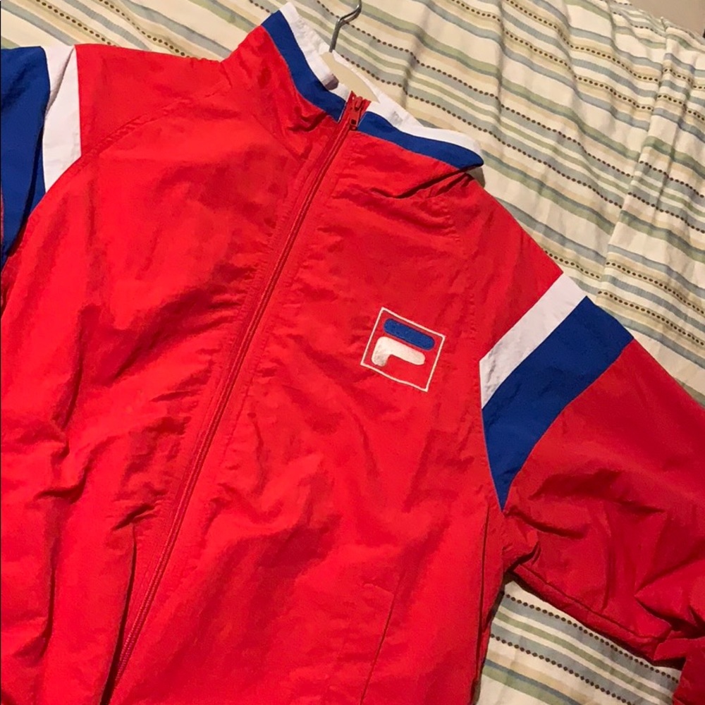 Filas windbreaker from snipes !
